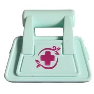 LEGO Medical Bag Light Aqua Blue Pink Cross Friends‎ Minidoll Accessory Parts